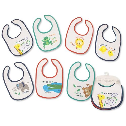 Bytex podbradnjak pamučni s podlogom 7/1 - životinje, boy multi color Slike