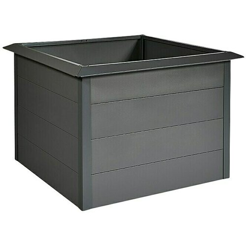 GARDOL Visoka gredica (D x &amp;Scaron; x V: 100 x 100 x 76 cm, Čelik, Antracit) Slike