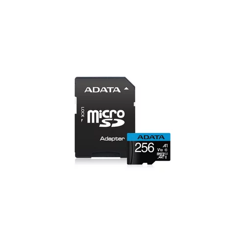 Adata UHS-I MicroSDXC 256GB class 10 + adapter AUSDX256GUICL10A1-RA1 memorijska kartica