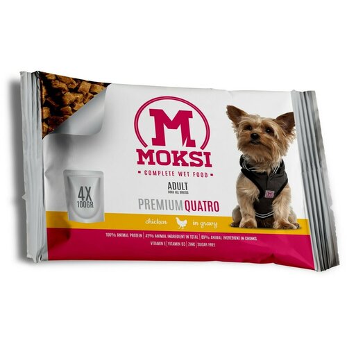 Moksi preliv za pse piletina žele 4x100gr Cene
