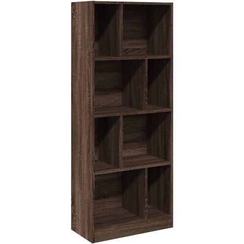 Maison Chic Knjižna omara - Knjižni regal rjavi hrast 57x28,5x141 cm inženirski les, (21724955) Slike