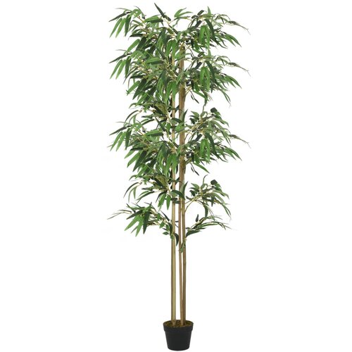 vidaXL Umetno bambusovo drevo 1216 listov 180 cm zeleno Cene