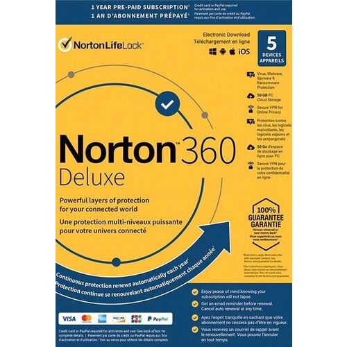 Norton 360 Deluxe 50GB - 5 Devices 1 Year - Key GLOBAL Cene