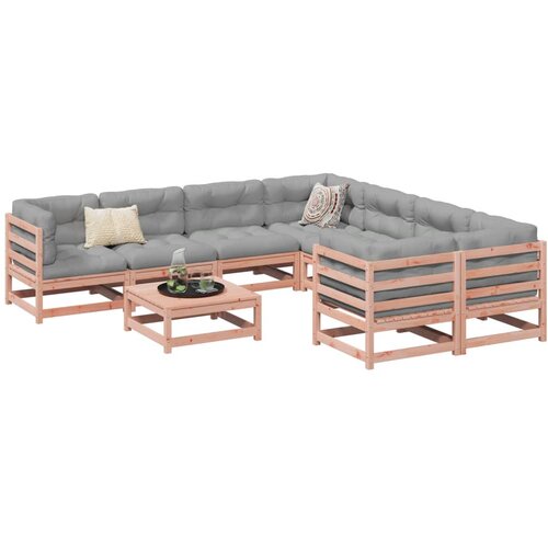 vidaXL 9-dijelni set vrtnih sofa od masivne duglazije i jelovine Cijene