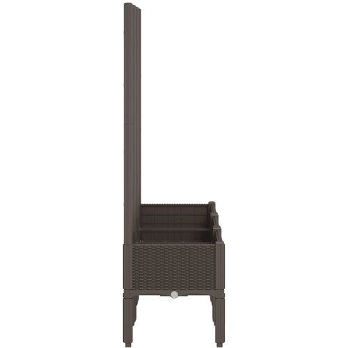  Vrtna sadilica s re&amp;scaron;etkom smeđa 120 x 40 x 142 cm PP Slike
