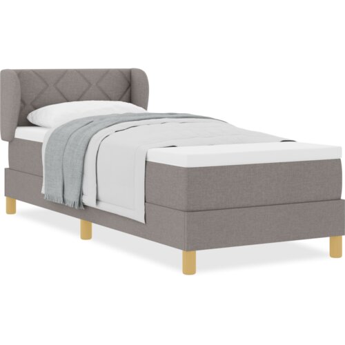 Box Spring krevet s madracem taupe 80x200 cm tkanina Slike