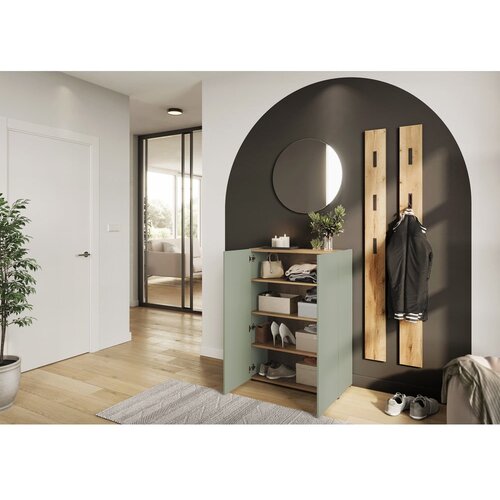 Germania svijetlo zeleni ormarić za cipele u dekoru hrasta 74x105x33 cm alviano &amp;ndash; Slike