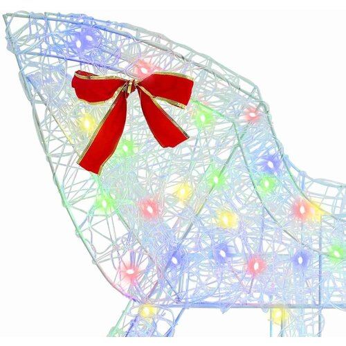  Reindeer vuče saonice &amp;scaron;areni 120 cm 55 cm Akril Slike