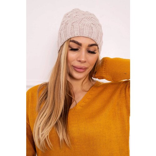 Kesi Cap with fleece Agnieszka K239 light beige Cijene