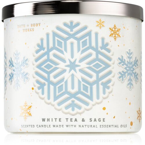 Bath &amp;amp; Body Works White Tea&amp;amp; Sage mirisna svijeća 411 g Slike