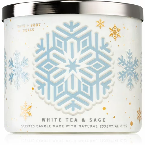 Bath & Body Works White Tea& Sage mirisna svijeća 411 g