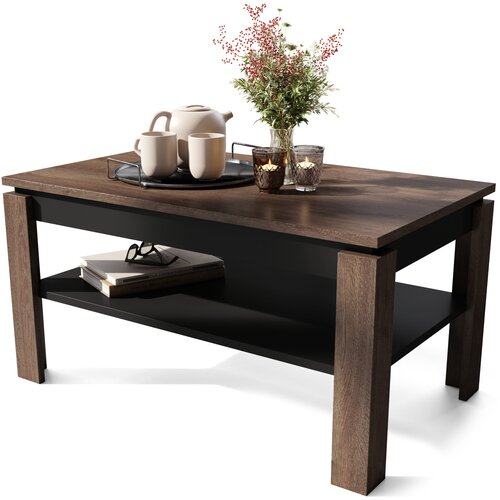 Mazzoni klub sto asti r hrast braon crni Cene