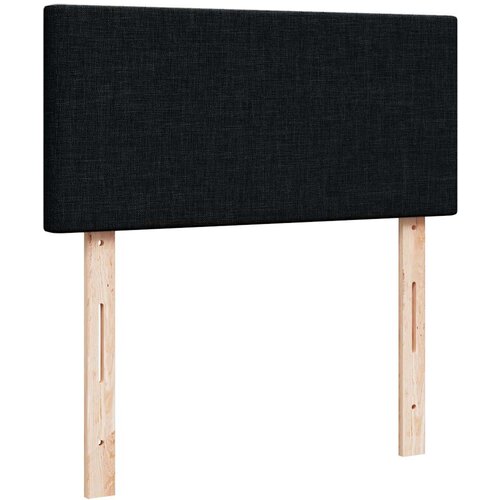  Otomanski krevet s madracem crni 100x200 cm tkanine Slike