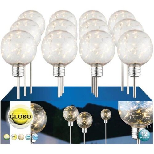 Globo 33802-12 - KOMPLET 12x LED solarnih svetiljki LED/0,06W/3,2V IP44 Cene