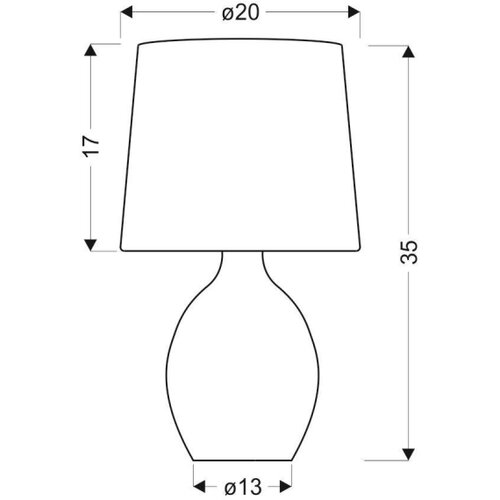 Candellux Lighting AMBON Stona lampa 1X40W E14 crna Slike