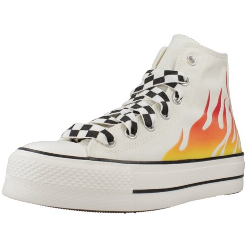 Converse Modne superge CHUCK TAYLOR ALL STAR LIFT PLATFORM FLAMES Bela Cene