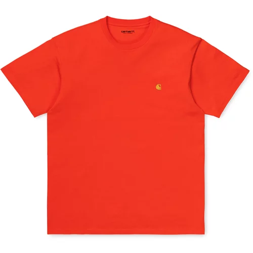 Carhartt WIP S/S Chase T-Shirt Safety Orange / Gold