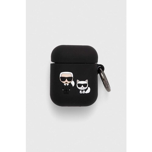 Karl Lagerfeld Ovitek za airpods AirPods 1/2 cover črna barva Cene