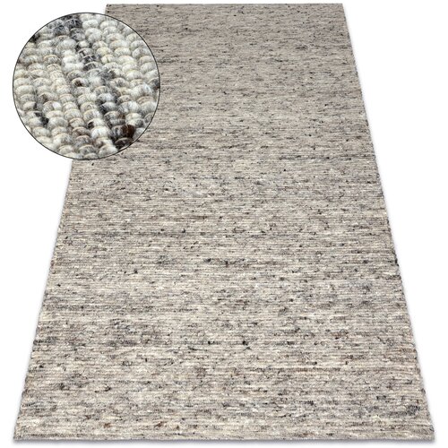 RugsX Preproge Preproga NEPAL 2100 naravna siva - volnena, 60x100 cm Siva Cene