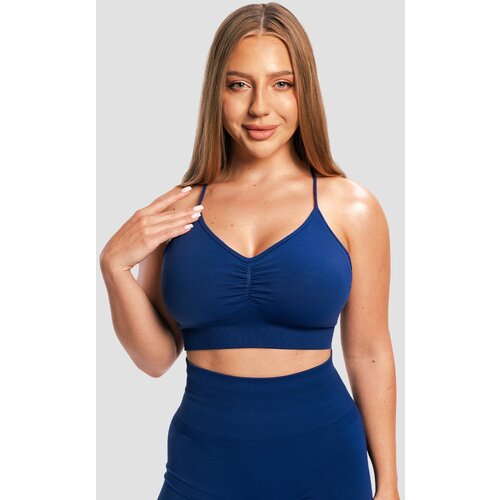 GymBeam Sportski grudnjak Sculpt Seamless Navy Cene