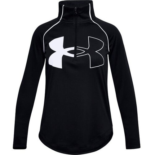 Under Armour Tech Graphic Logo Half Zip-BLK M T-Shirt for a Girl Slike