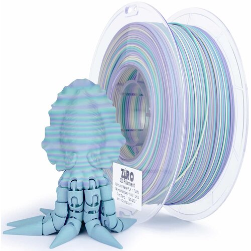 Ziro multicolor stripes matte pla filament 1.75 mm - mermaid stripes Cene