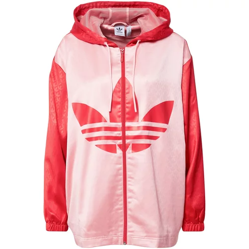 Adidas Prijelazna jakna 'Adicolor 70S Colorblock ' roza / crvena