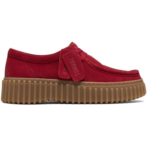 Clarks Nizki čevlji Torhill Bee Rdeča Cene