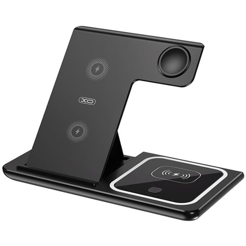 XO WX023 BEŽIČNI 15W 3U1 PUNJAČ (BLACK) Slike