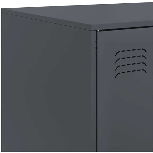 vidaXL Visoka komoda antracit 67 x 39 x 95 cm čelična Cene