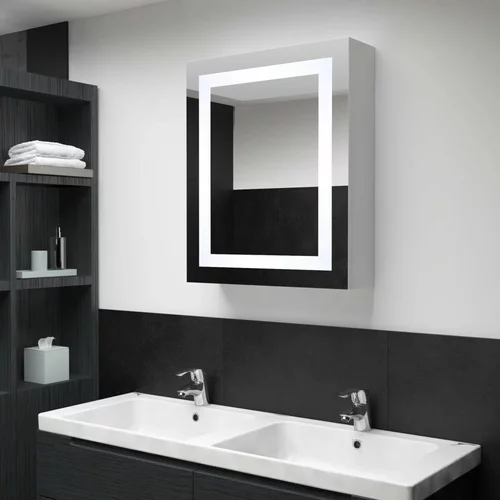 vidaXL LED kopalniška omarica z ogledalom 50x13x70 cm, (20579989)