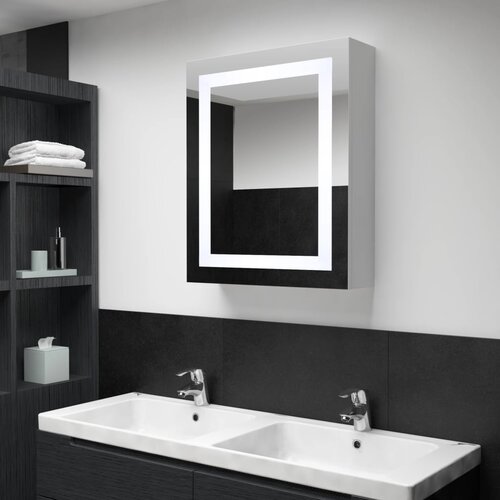 VidaXL LED kupaonski ormarić s ogledalom 50 x 13 x 70 cm Slike