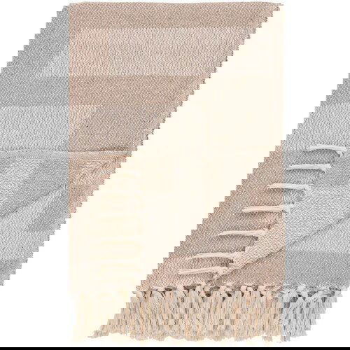 House Nordic Svjetlo smeđa deka od recikliranog pamuka 130x180 cm Adana &amp;ndash; Slike