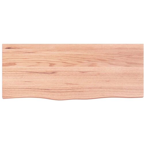  Stolna ploča svjetlosmeđa 100 x 40 x 6 cm tretirana hrastovina Slike