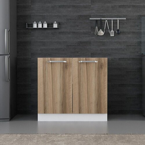 Hanah home kuhinjski element Minar 4132, 90 cm, beli / dore Cene