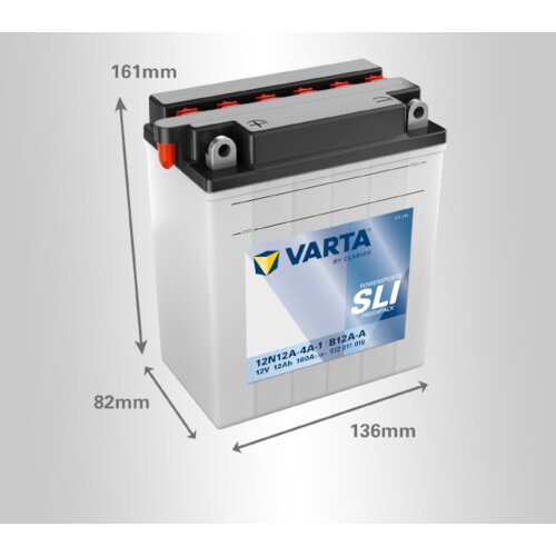 Varta akumulator powersport sli YB12A-A, 12V, 12Ah, l+ Cene