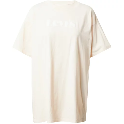 Levi's Široka majica boja pijeska / bijela