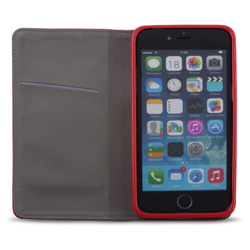 NOBRAND Torbica flip Smart Magnet za Apple iPhone 11 Pro Max - rdeča Slike