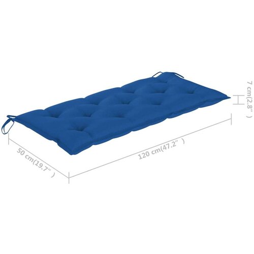  Klupa s jastukom 120 cm od bambusa Slike