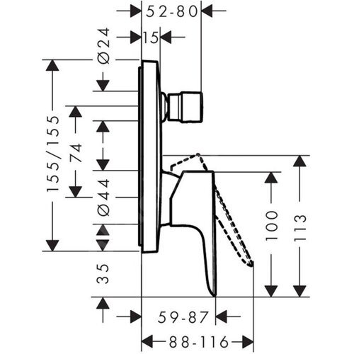 Hansgrohe 71745340 Talis E pokrivna plo&scaron;ča Cene