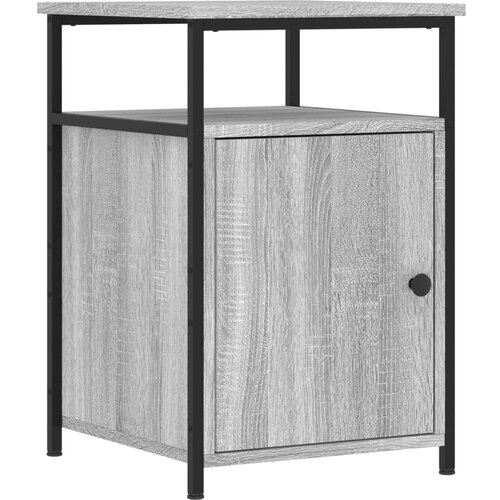 Maison Chic Nočna omarica - Nočna miza siva sonoma 40x42x60 cm inženirski les, (21688431) Slike