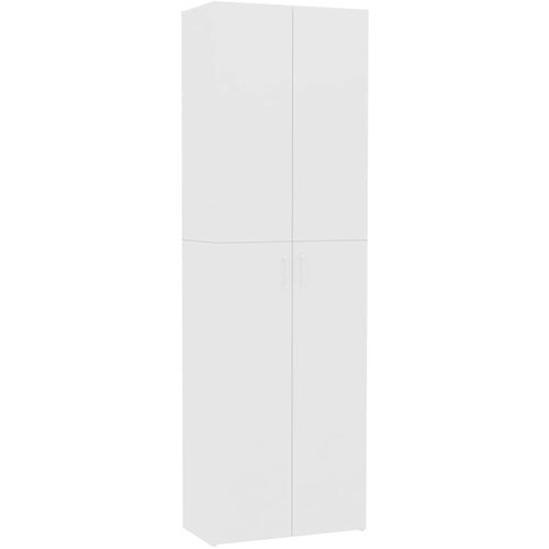  Pisarni&amp;scaron;ka omara bela 60x32x190 cm iverna plo&amp;scaron;ča, (20705945) Slike