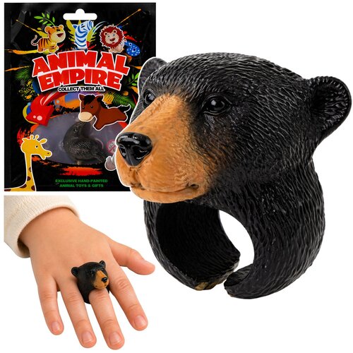 Ring on Hand Educational Animals Bear Cene