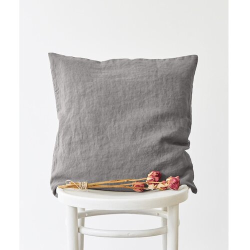 Linen Tales Pepelno siva lanena prevleka za okrasno blazino, 45 x 45 cm Slike