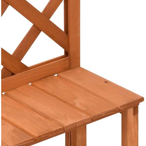 VidaXL stalak za biljke s re&amp;scaron;etkom 70 x 42 x 115 cm masivna jelovina Slike