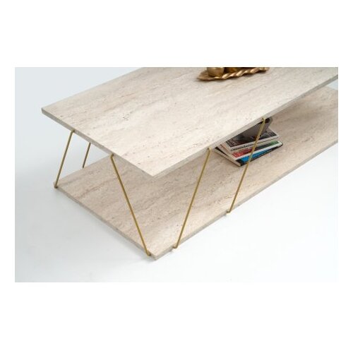 Hanah home labranda - gold, marble goldmarble coffee table Cene