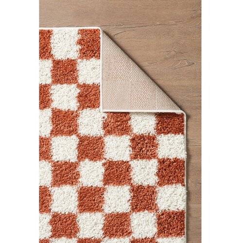 ESTE Kremno bela/v barvi terakote preproga 80x150 cm Grida &amp;ndash; Slike