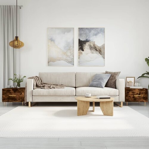 vidaXL Klubske mizice 2 kosa dimljeni hrast 50x50x40 cm inženirski les Cene