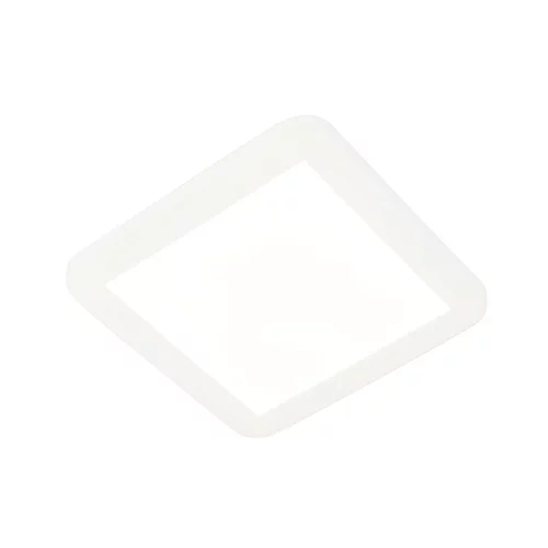 QAZQA Stropna svetilka bela 22,5 cm z LED 3-stopenjsko zatemnitvijo IP44 - Steve