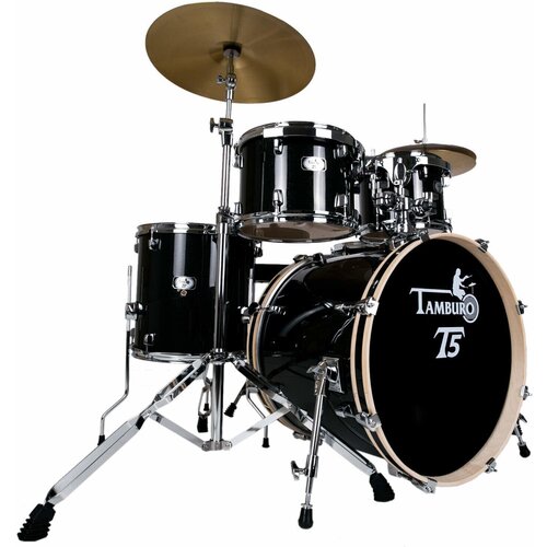 Tamburo T5S22BSSK BLACK SPARKLE akustični bubanj sa stalcima i činelama Cijene
